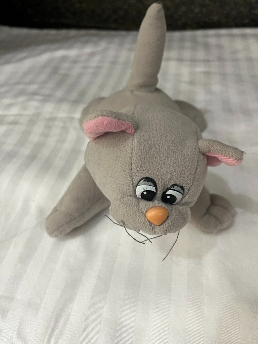 Vintage Pound Puppies Gray Cat Plush